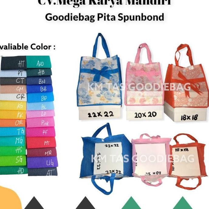 

Goodiebag Pita 20X20 Tas Pegangan Tali Isi 12Pcs
