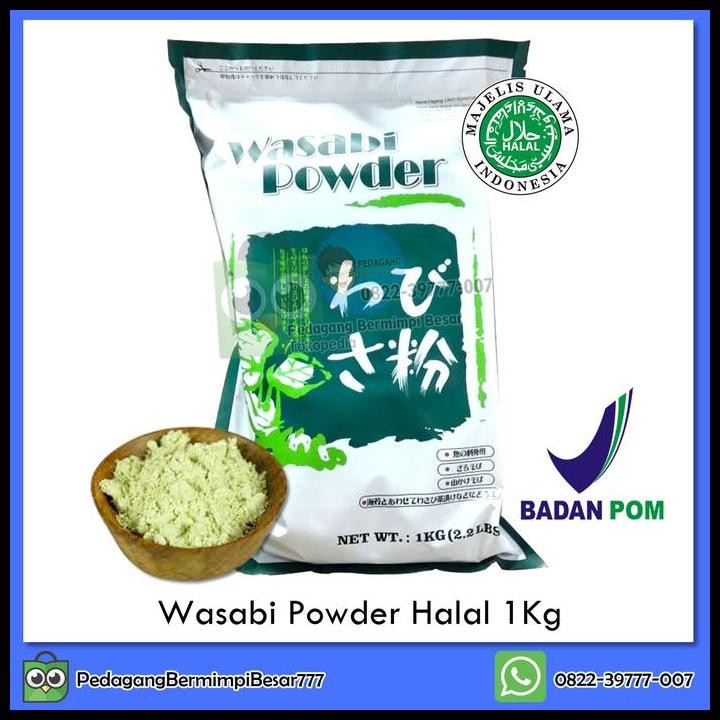 

Terlaris Wasabi Powder Halal 1Kg | Wasabi Bubuk Halal 1Kg Good Quality