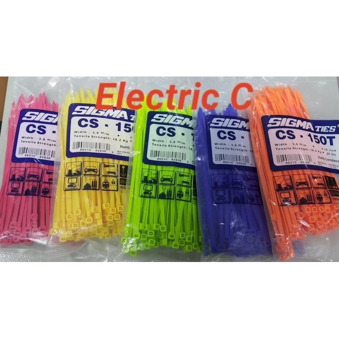 

Kabel Ties / Kabel Tis / Cable Tie CS 150 T Warna 15cm SIGMA