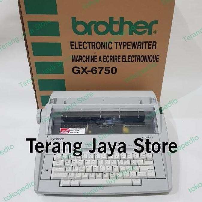 Premium Mesin Tik Elektrik Brother GX-6750 Mesin Ketik Brother GX-6750