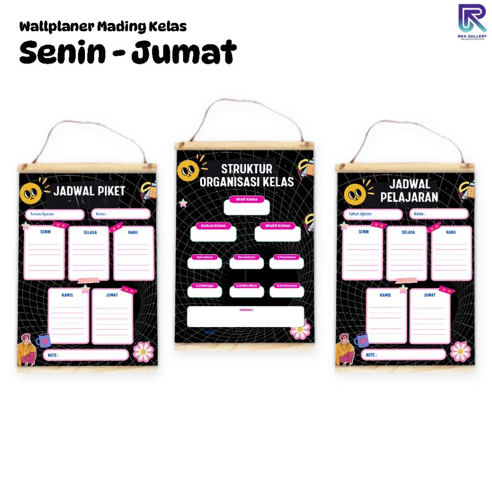 

LINDU RHA GALLERY Poster Sekolah Bundling Poster Struktur Kelas Jadwal Piket Jadwal Pelajaran