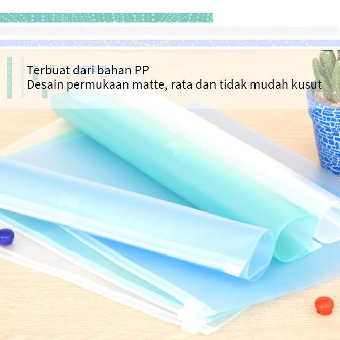 Deli Zipper Storage Bag Travel Pouch/Plastik Ziplock A4 A5 558X