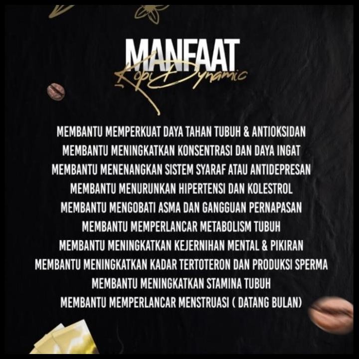 

Terlaris Coffee Dynamic Kopi Dynamic Isi 30 Original Good Quality