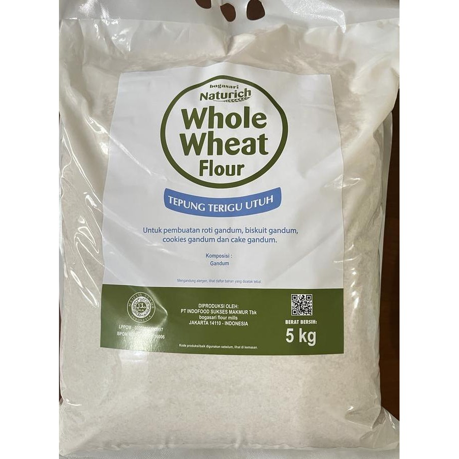 

Murah Naturich Tepung Gandum Utuh 5Kg Bogasari Whole Wheat Flour