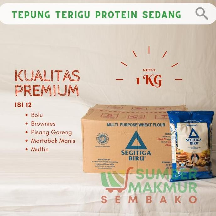 

Murah Tepung Terigu Segitiga Premium Dus 1 Kg