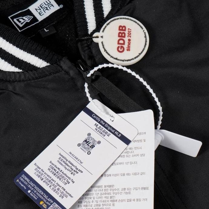 Grosir Baseball Jacket Varsity New Era Ny New York Black Logo