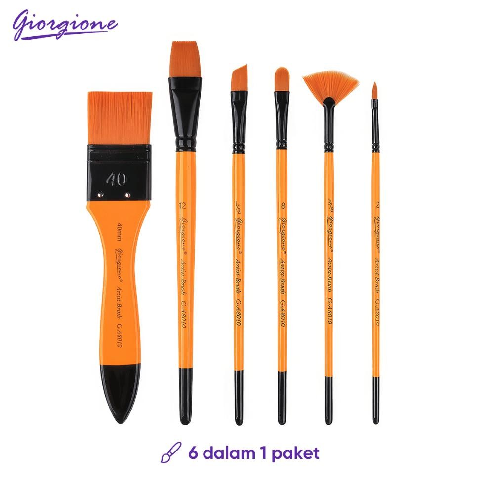 

LINDU Giorgione Paint Brush Set Nylon 6pcs/set