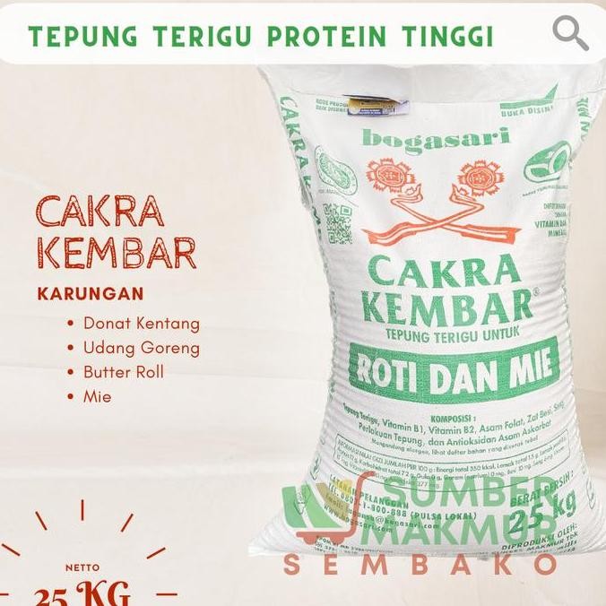 

Sale Tepung Terigu Cakra Kembar 25 Kg [Grab/Gojek Only]