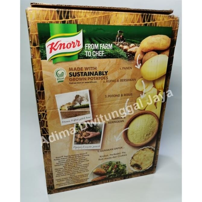 

Murah Potato Flake Knorr 4 Kg/ Mashed Potato Knorr / Kentang Kering Serpih
