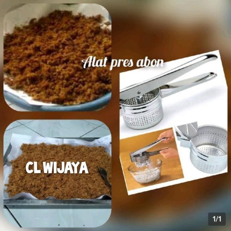 Bisa Cod Promo Gratis Ongkir - Alat Pres Abon Stainless Steel 10Cm Stainless Steel / Alat Pres Serba