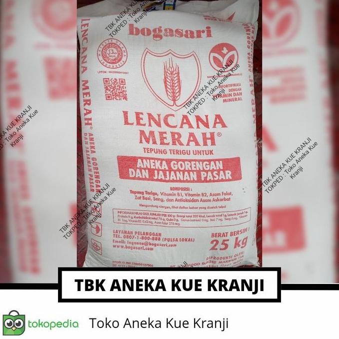 

Sale Lencana Merah Tepung Terigu 25 Kg Bogasari 1 Bal Sak Kemasan