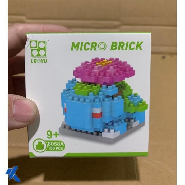 PROMO MURAH MAINAN BALOK POKEMON VENUSAUR FIGURE PUZZLE BALOK SUSUN PUZZLE