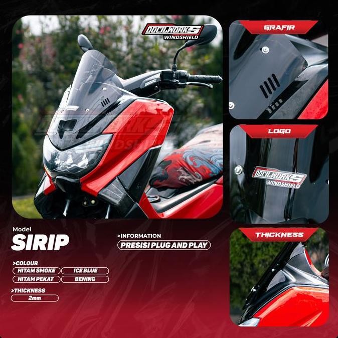 WINDSHIELD NEW NMAX 2020 MODEL TDR VISOR NMAX MODEL TDR