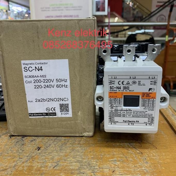 Kontaktor Fuji Sc N4 220V/Contactor Fuji Scn4 220V