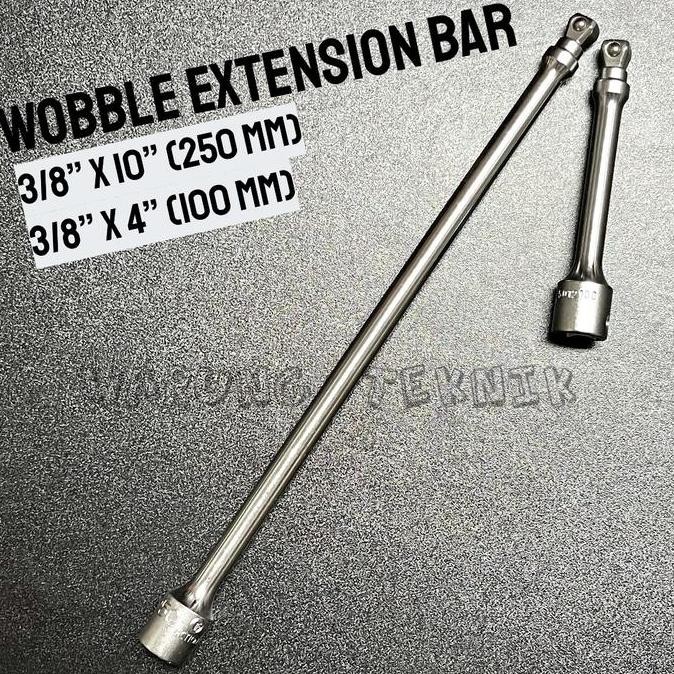 BERKUALITAS ACTION 3/8" DR WOBBLE SOCKET EXTENSION BAR - SAMBUNGAN SOK DRIVE 3/8" KEPALA WOBBLE