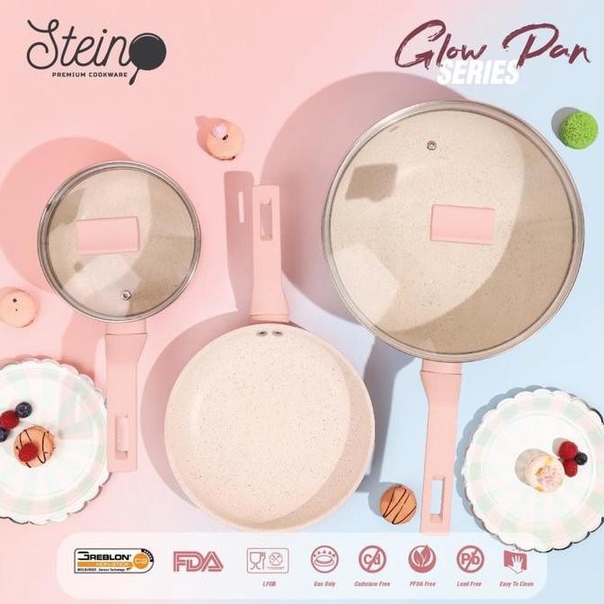 STEIN Cookware Set 5 PCS - Stein GLOW PAN Series FREE Packing
