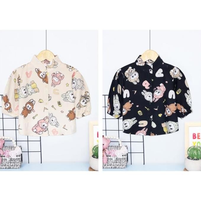 Owlet - Blouse Rayon Anak / Atasan Rayon Anak / Rayon Anak Perempuan / Kemeja Rayon / Kaos Anak Pere