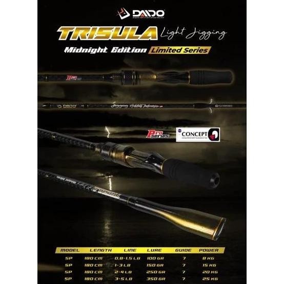 

Terlaris Joran Jigging Daido Trisula Pro Series Limited Edition 602 Pe 2-4