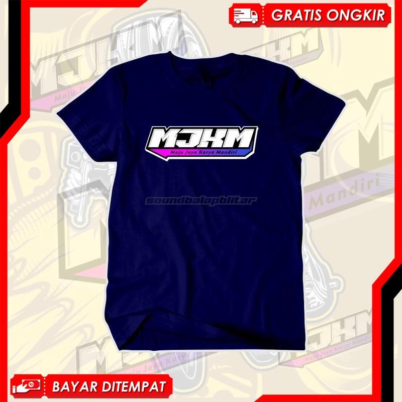 [Desain Baru] Baju Kaos Viral Mjkm - Bengkel Motor Mjkm Karya Mandiri - Katun Cotton Combed 30S Prem