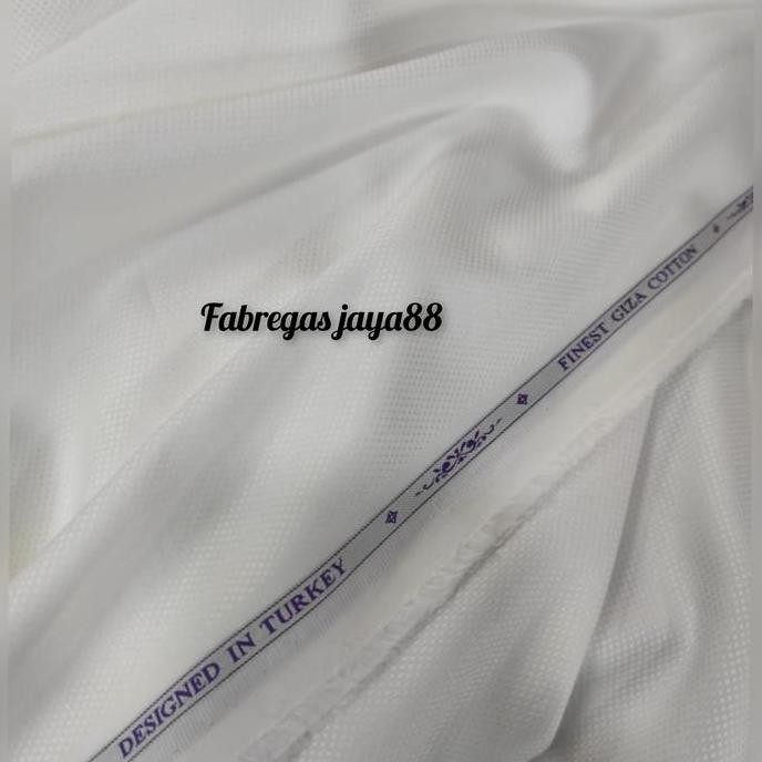 NEW kain kemeja putih 100% katun by soktas monti giza cotton
