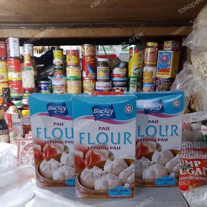 

Terlaris Tepung Pao Blue Key Malaysia 1Kg / Pao Flour Bapao Blue Key