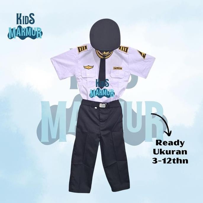 HARGA DISC - Seragam pilot anak laki laki baju anak pilot sd tk paud pilot stelan