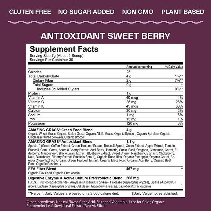 

Amazinggrass Amazing Grass Superfood Antioxidant 420Gr Wheat Grass