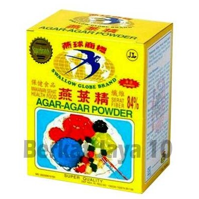 

Terlaris Swallow Globe Dus Tepung Agar Agar Powder (Isi 12 Sachet)