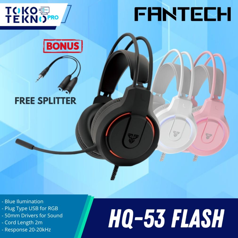 Fantech HQ53 Flash Lightweight Wired Gaming Headset
