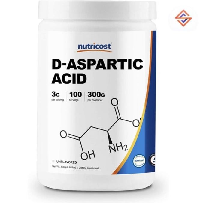 

Nutricost D Aspartic Acid Daa Powder 300G Pure D Aspartic Acid Original Produk
