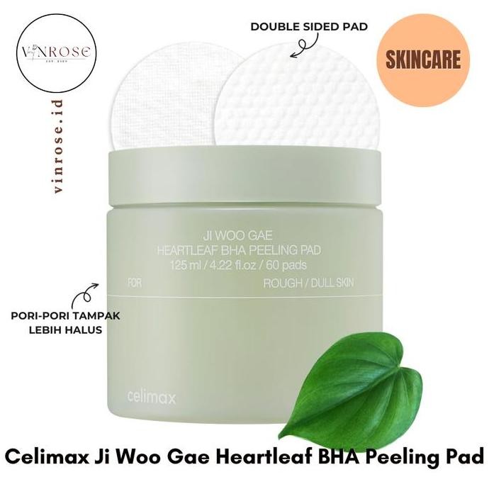 Celimax Ji Woo Gae Heartleaf Bha Peeling Pad Korea/ Skincare Toner Pad