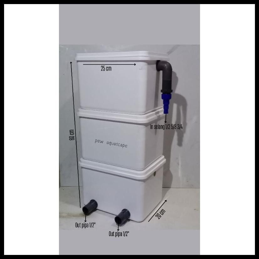 TRICKLE FILTER KOLAM KOI FILTER KOLAM IKAN MEDIA FILTER EMBER FILTER KOLAM KOI