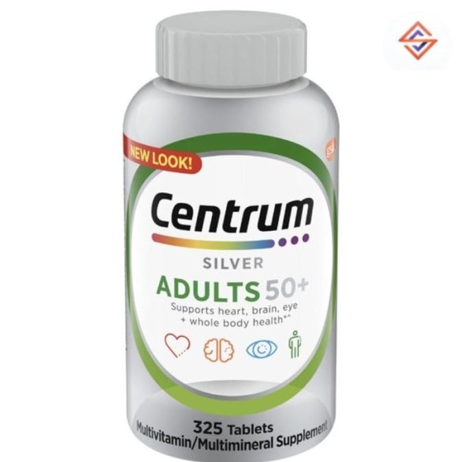 Centrum Silver 50+ Multivitamin 325 Tabs Original Produk