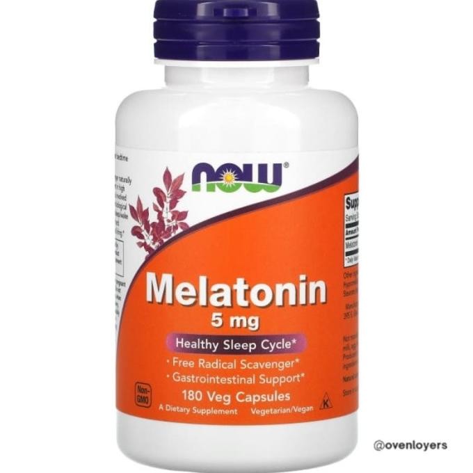 Now Melatonin 5 Mg 180 Capsules