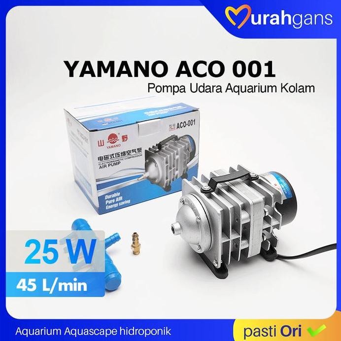 Terlaris Pompa Udara Yamano Aco 001 Aerator Udara Aquarium Kolam Koi