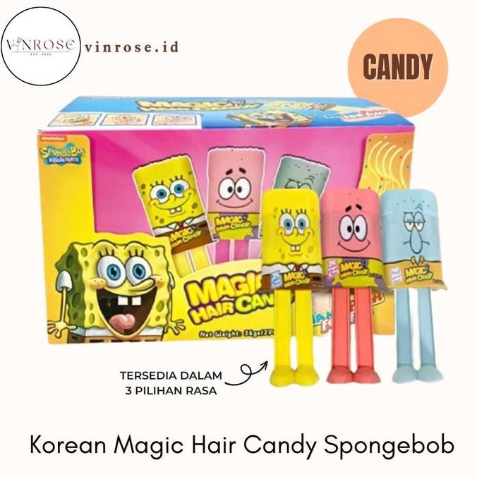 

[1Pcs] Permen Viral Korean Magic Hair Candy Spongebob Korea