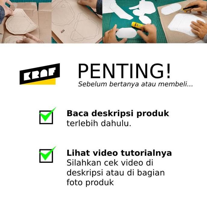 

ready Pola Kerajinan Kardus no.1662: Helm Cyberpunk Yang Bisa Dibuka murah