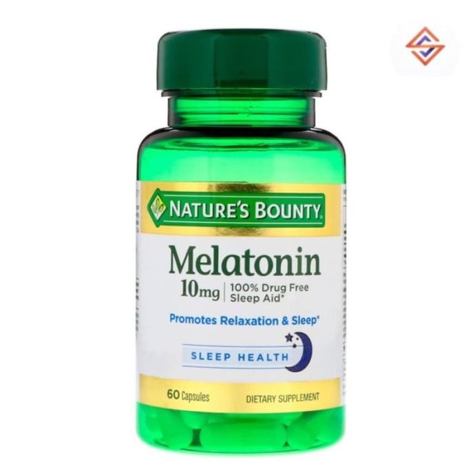 Natures Bounty Melatonin 10 Mg 60 Caps Original Produk