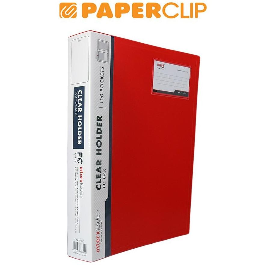 

LINDU CLEAR HOLDER INTERX CHX2100F 100 RED