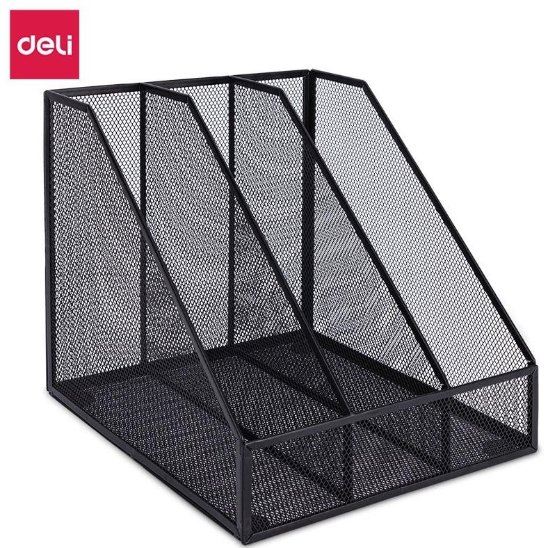 

LINDU Deli Triple File Organizer/ File Tray/ Box File/ Rak Buku 3 Sekat Anti Karat Anti Air Tahan 7898X