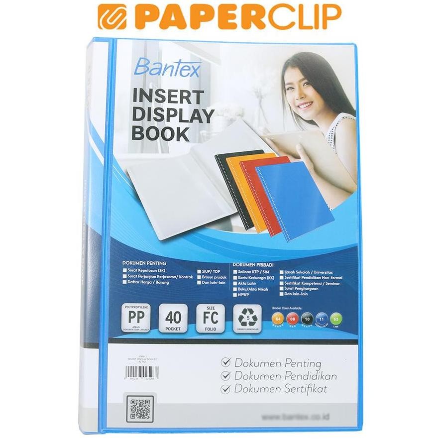 

LINDU DISPLAY BOOKS / CLEAR HOLDER INSERT BANTEX 3185I 11 F4 40 COBALT BLUE