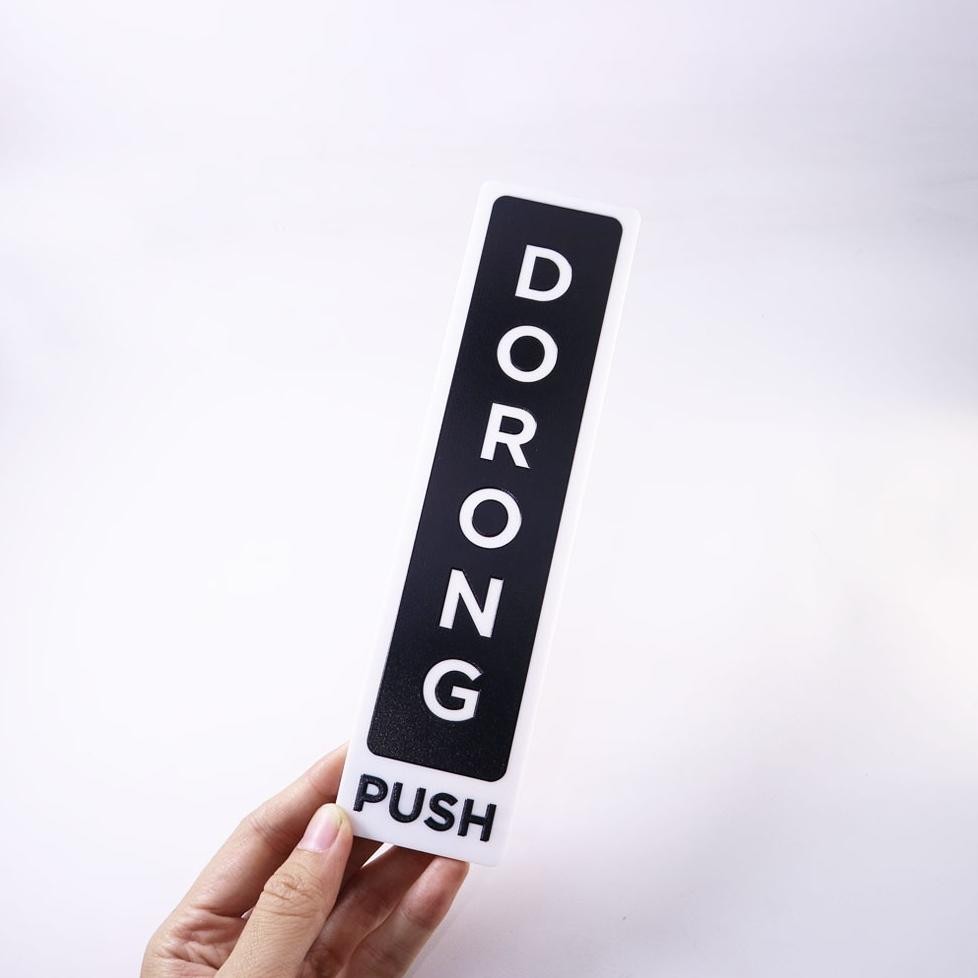 

KA Label Dorong Tarik Signage Akrilik Sign Board Acrylic Pintu Tempelan Sticker Petunjuk Push Pull
