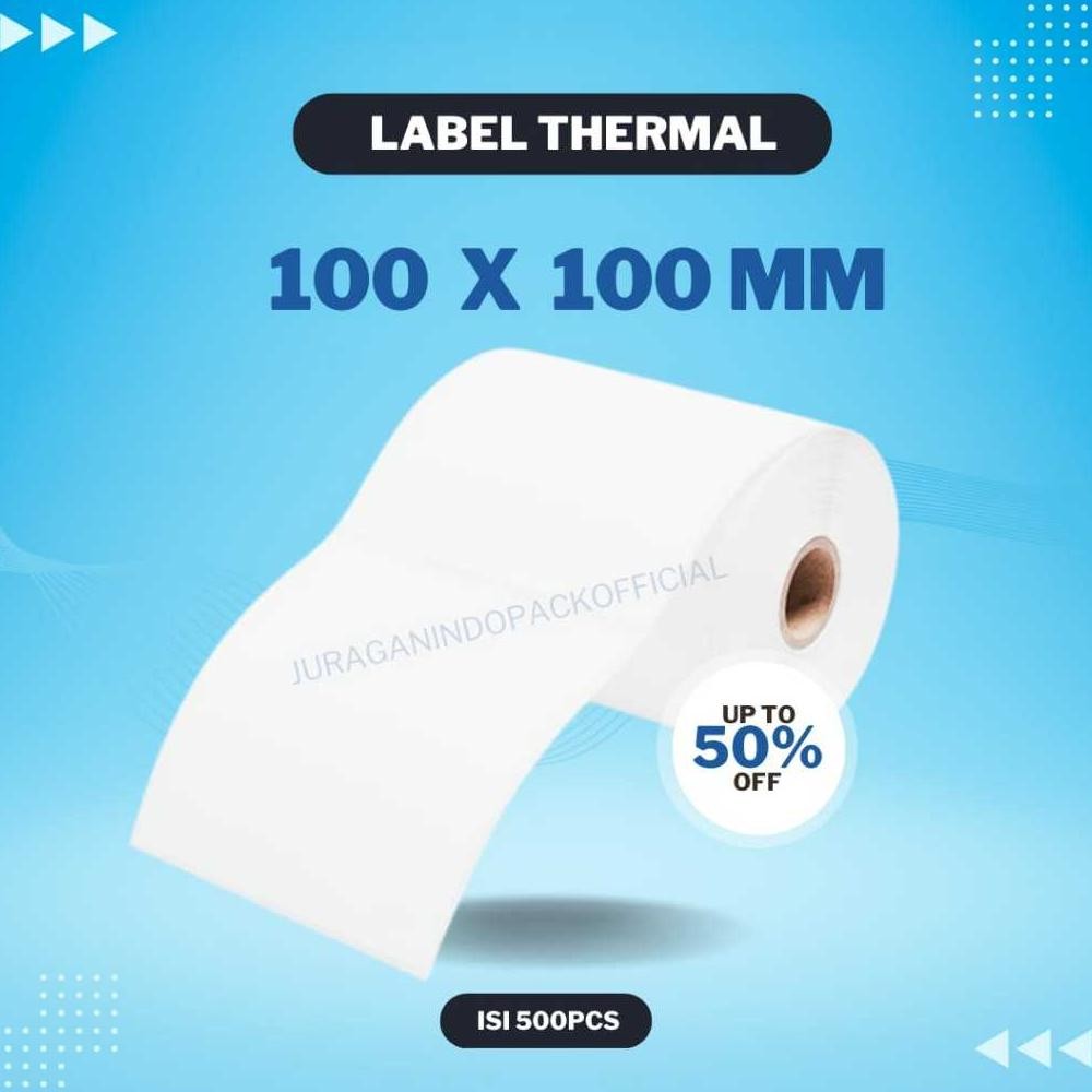 

KA LABEL STICKER THERMAL 100 X 100 BARCODE 100X100 isi 500