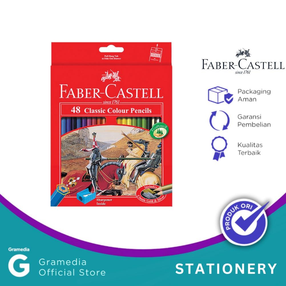 

LINDU Faber Castell - Pensil Warna Classic Color 48 Warna
