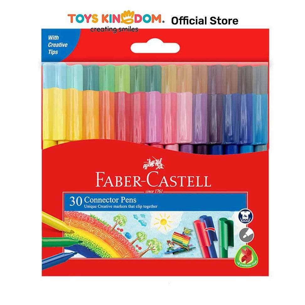 

LINDU Toys Kingdom Faber Castell Set 30 Pcs Spidol Connector 155051Dvdcb Alat Tulis Warna Warni Spidol Warna Spidol Mewarnai Perlengkapan Gambar Mewarnai Perlengkapan Tulis Anak-Anak