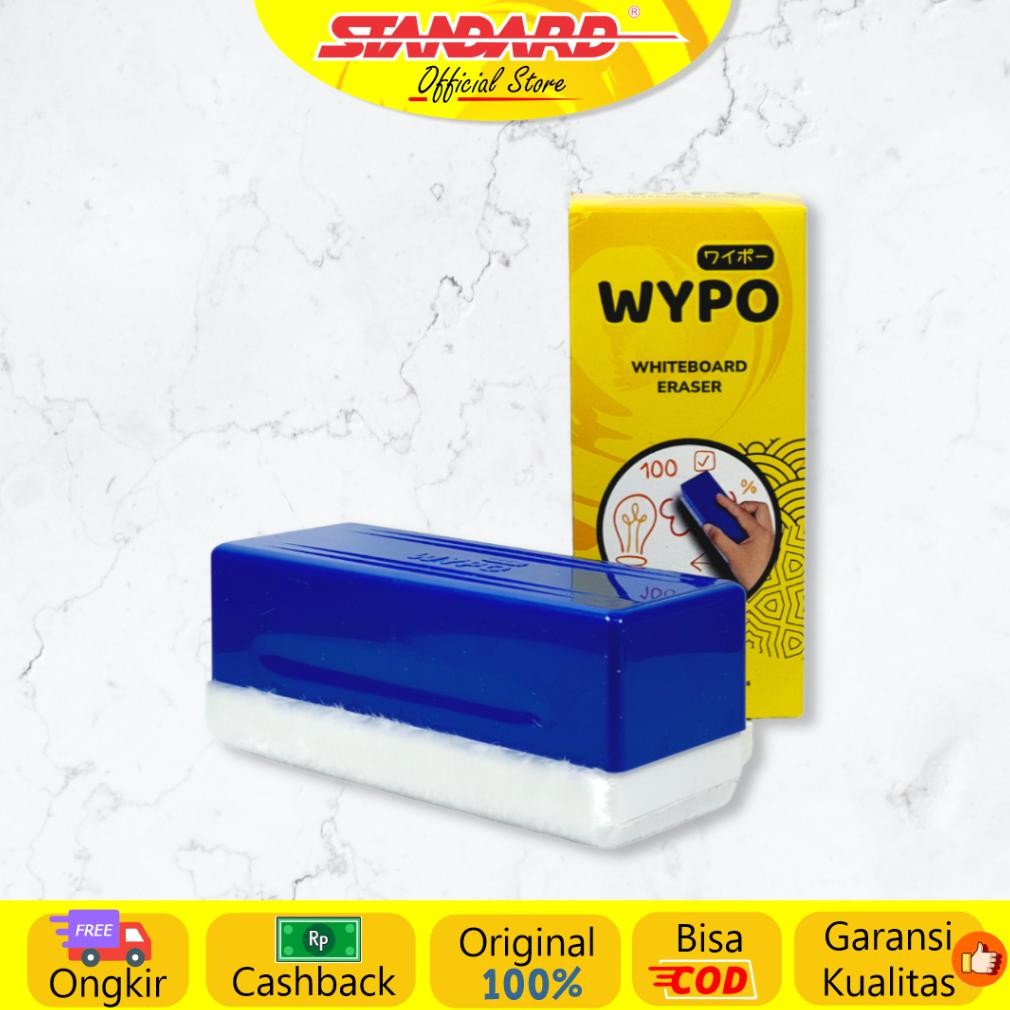 

Standard - Wypo Eraser Whiteboard ( Penghapus Papan Tulis Whiteboard )