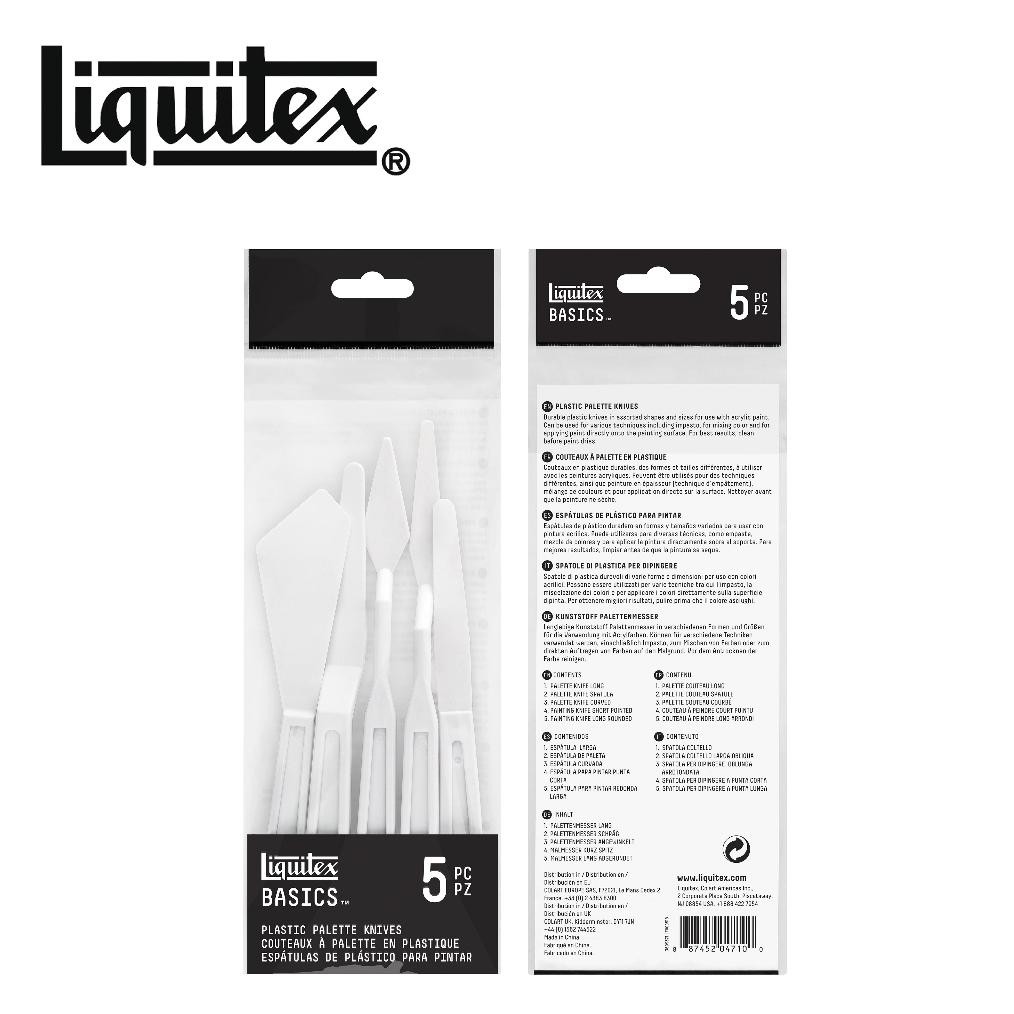 

LINDU Liquitex Basics Plastic Palette Knife Set Spatula Lukis