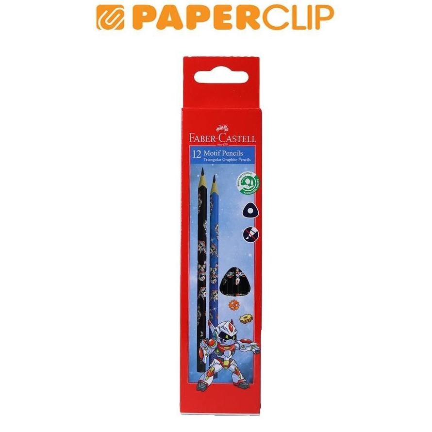 

PENSIL KAYU FABER CASTELL 118373 ISI 12 ROBOT