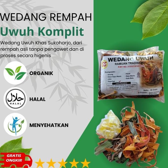 

Kualitas terbaik] SS Wedang Uwuh Komplit Herbal Wedang Rempah Uwuh Khas Sukoharjo Wedhang Uwuh Solo Tradisional Siap Seduh Kemasan Per 10 Pcs