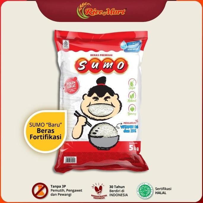 

Terlaris [Baru] Beras Sumo Merah 5 Kg "Fortifikasi" - Beras Premium - Nasi Pulen - Produk Indonesia Ready Stok